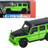 Mercedes-AMG G 63 LBWK Alien Green and Matt Black “LB Performance” 1/64 Diecast Model Car by Paragon