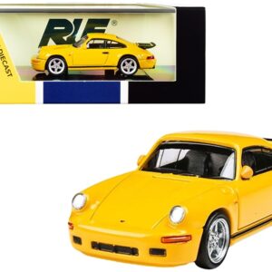 1987 RUF CTR Yellowbird Blossom Yellow 1/64 Diecast Model Car by Paragon