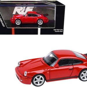 1987 RUF CTR Guards Red 1/64 Diecast Model Car by Paragon Models