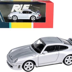 RUF CTR2 Silver Metallic 1/64 Diecast Model Car by Paragon