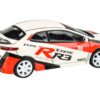 2007 Honda Civic Type R FN2 White “Race Livery” 1/64 Diecast Model Car by Paragon Models