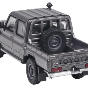 2014 Toyota Land Cruiser LC 79 Pickup Truck Graphite Gray Metallic 1/64 Diecast Model Car by Paragon Models