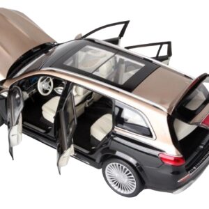 2020 Mercedes-Maybach GLS 600 Gold Metallic and Black with Sun Roof 1/18 Diecast Model Car by Paragon Models