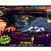 Skill 2 Snap Model Kit 1966 Batmobile with Batman and Robin Figurines “Batman” (1966-1968) Classic TV Series 1/25 Scale Model by Polar Lights