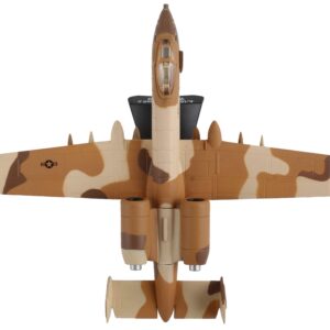 Fairchild Republic A-10 Thunderbolt II Warthog Aircraft “Peanut Color Camouflage Scheme” United States Air Force 1/140 Diecast Model Airplane by Postage Stamp