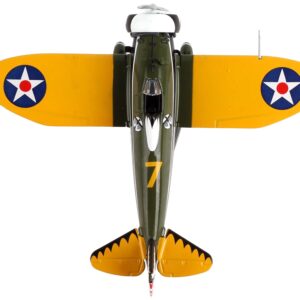 Boeing P-26 “Peashooter” Fighter Aircraft United States Army Air Corps 1/63 Diecast Model Airplane by Postage Stamp