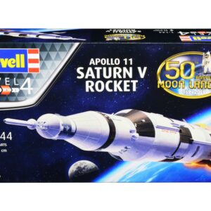 Level 4 Model Kit Apollo 11 Saturn V Rocket “50th Anniversary Moon Landing” 1/144 Scale Model by Revell