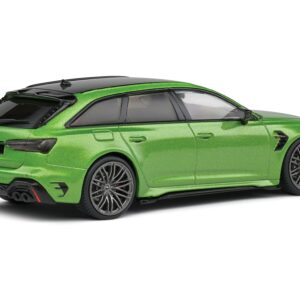 2022 Audi ABT RS 6-R Java Green Metallic with Black Top 1/43 Diecast Model Car by Solido