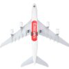 Airbus A380-800 Commercial Aircraft with Landing Gear “Emirates Airlines” (A6-EOG) White with Tail Graphics (Snap-Fit) 1/200 Plastic Model by Skymarks