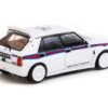 Lancia Delta HF Integrale White with Red and Blue Stripes “Martini 6 – World Rally Champion” “Road64” Series 1/64 Diecast Model Car by Tarmac Works