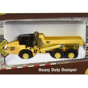 Heavy Duty Dumper Truck Yellow “TraxSide Collection” 1/87 (HO) Scale Diecast Model by Classic Metal Works