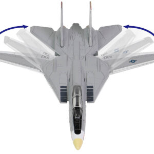 Grumman F-14 Tomcat Fighter Aircraft “VF-1 Wolfpack” and Section B of USS Enterprise (CVN-65) Aircraft Carrier Display Deck “Legendary F-14 Tomcat” Series 1/200 Diecast Model by Forces of Valor