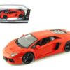 2012 Lamborghini Aventador LP700-4 Orange 1/18 Diecast Model Car by Bburago