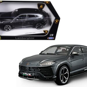 Lamborghini Urus Gray Metallic 1/18 Diecast Model Car by Bburago