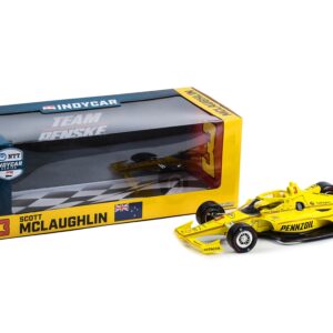 Dallara IndyCar #3 Scott McLaughlin “Pennzoil” Team Penske “NTT IndyCar Series” (2023) 1/18 Diecast Model Car by Greenlight