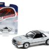 1982 Ford Mustang GT 5.0 Silver Metallic with Black Stripes “Greenlight Muscle” Series 26 1/64 Diecast Model Car by Greenlight