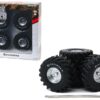 48-Inch Monster Truck “Firestone” Wheels & Tires 6 piece Set “Kings of Crunch” 1/18 by Greenlight