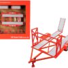 Tandem Car Trailer with Tire Rack Orange “Texaco” for 1/43 Scale Model Cars by GMP