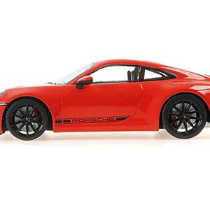 2019 Porsche 911 Carrera 4S Orange with Black Stripes Limited Edition to 600 pieces Worldwide 1/18 Diecast Model Car by Minichamps