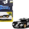 1966 Ford GT40 MKII #2 Black with Silver Stripes and Gold Wheels 1/64 Diecast Model Car by Muscle Machines