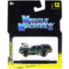 1970 Oldsmobile Vista Cruiser 442 Green Metallic with Gold Stripes 1/64 Diecast Model Car by Muscle Machines