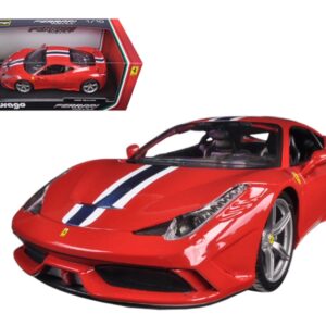 Ferrari 458 Speciale Red 1/18 Diecast Model Car by Bburago