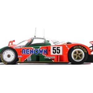 Mazda 787 B #55 Volker Weidler – Johnny Herbert – Bertrand Gachot Winner “24 Hours of Le Mans” (1991) with Acrylic Display Case 1/18 Model Car by Spark