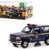 1996 Ford Bronco XLT Dark Blue “New York State Police” “Artisan Collection” 1/18 Diecast Model Car by Greenlight