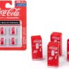 1950’s “Coca-Cola” Vending Machines Set of 4 pieces “Mini Metals” Series for 1/87 (HO) Scale Models by Classic Metal Works