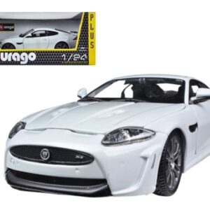 Jaguar XKR-S White 1/24 Diecast Car Model by Bburago