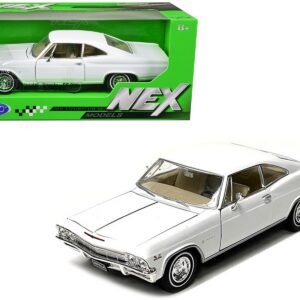 1965 Chevrolet Impala SS 396 White “NEX Models” 1/24 Diecast Model Car by Welly