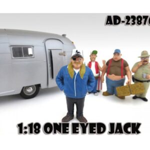 One Eyed Jack “Trailer Park” Figure For 1:18 Scale Diecast Model Cars by American Diorama