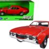 1968 Oldsmobile 442 Red 1/24 Diecast Model Car by Welly