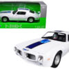 1972 Pontiac Firebird Trans Am White 1/24 Diecast Model Car by Welly