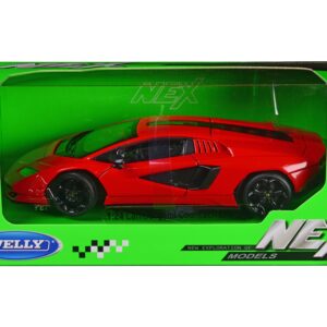 Lamborghini Countach LPI 800-4 Red “NEX Models” Series 1/24 Diecast Model Car by Welly