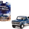 1974 Ford F-250 Pickup Truck with Camper Shell Blue Metallic with Black Stripes “Bigfoot – Midwest Four Wheel Drive Center” “Hobby Exclusive” 1/64 Diecast Model Car by Greenlight