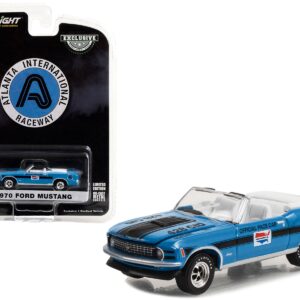 1970 Ford Mustang Mach 1 428 Cobra Jet Convertible “Atlanta International Raceway Official Pace Car” “Hobby Exclusive” Series 1/64 Diecast Model Car by Greenlight