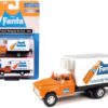 1957 Chevrolet Refrigerated Box Truck Orange with White Top “Fanta” 1/87 (HO) Scale Model by Classic Metal Works