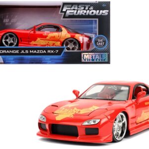 Orange Julius’ Mazda RX-7 “Fast & Furious” Movie 1/24 Diecast Model Car by Jada