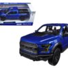 2017 Ford Raptor Pickup Truck Blue Metallic 1/24 Diecast Model Car by Maisto