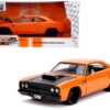 1970 Plymouth Road Runner Orange with Black Hood “Bigtime Muscle” 1/24 Diecast Model Car by Jada