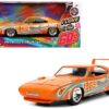 1969 Dodge Charger Daytona Orange Metallic with Graphics “I Love the 1960’s” Series 1/24 Diecast Model Car by Jada