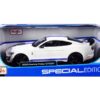 2020 Ford Mustang Shelby GT500 White with Blue Stripes “Special Edition” 1/18 Diecast Model Car by Maisto