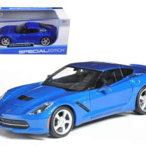 2014 Chevrolet Corvette C7 Coupe Blue 1/24 Diecast Model Car by Maisto