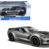 2017 Chevrolet Corvette Grand Sport Gray Metallic 1/24 Diecast Model Car by Maisto