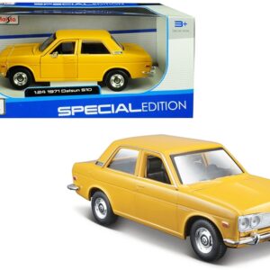 1971 Datsun 510 Yellow “Special Edition” 1/24 Diecast Model Car by Maisto