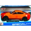 2020 Ford Mustang Shelby GT500 Bright Orange with Black Stripes 1/24 Diecast Model Car by Maisto