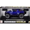 Hummer HX Concept Dark Blue Metallic “Hummer World” 1/18 Diecast Model Car by Maisto