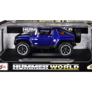 Hummer HX Concept Dark Blue Metallic “Hummer World” 1/18 Diecast Model Car by Maisto