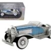 1935 Duesenberg SSJ Convertible Blue and Silver 1/32 Diecast Model Car by Signature Models